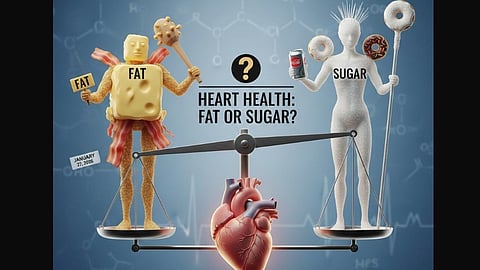 Is fat or sugar the villain for heart health?