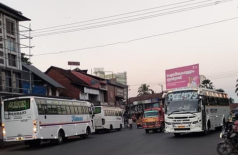 Private bus strike in Kannur district