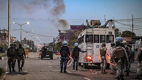 Tension Grips Manipur’s Litan, Situation Uneasy but Calm Amid Heavy Security