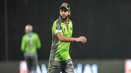 Shahid Afridi in a match