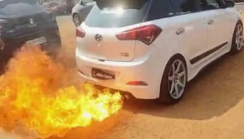 MVD finds fire-spitting vehicle that caused panic in Kollam