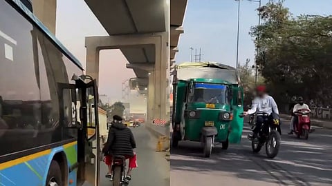 Delhi Biker Opens Doors Of Moving Buses For Reels