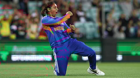 Harmanpreet Kaur in australia match