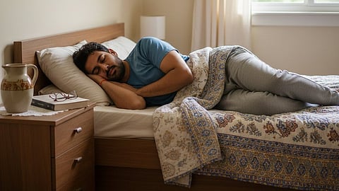 Weekend catch up sleep