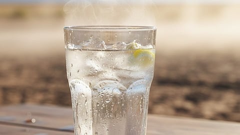 Cold water in summer, soft drink