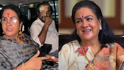 Urvashi with Husband