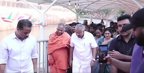 Chief Minister Pinarayi Vijayan inaugurated the waterway from Akkulam in  to Chetuva