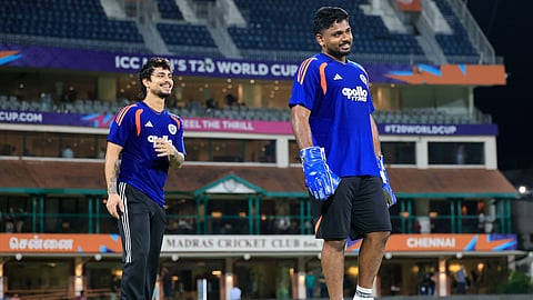 Sanju Samson  training