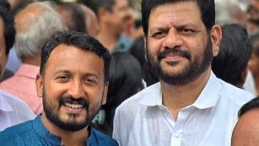 Palakkad MP VK Sreekandan held a meeting with MLA Rahul Mamkootathil