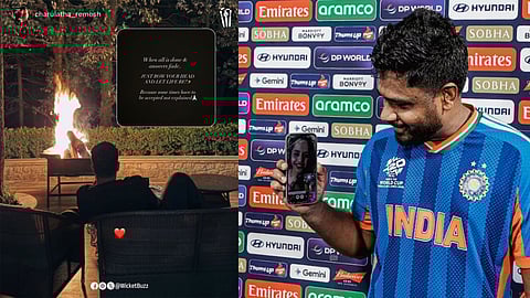 Sanju samson's wife Charulatha's post shared after Samson's impressive 97 off 50 balls secured India's victory 
