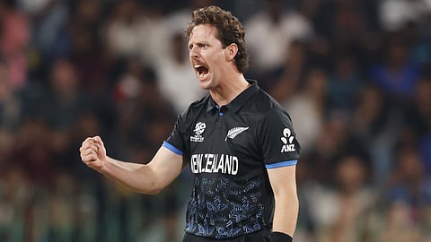 Matt Henry wicket celebration