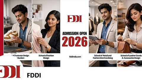 FDDI admission 2026 for new courses through AIST entrance exam with application deadline April 20