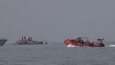 Fishing boat collides with ship in Kollam