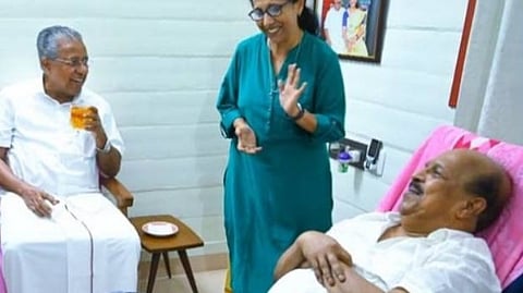 G Sudhakaran -Pinarayi Vijayan meeting