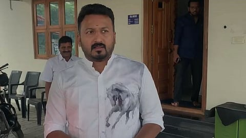 Rahul Mamkootathil arrives constituency after arrest accompanied by congress leaders