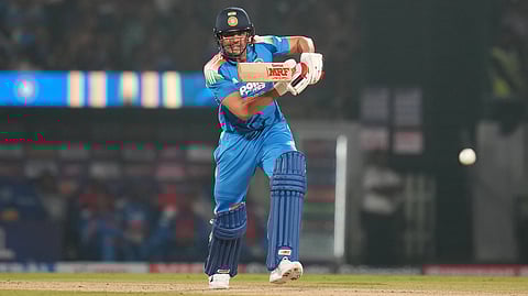 Shubman Gill batting