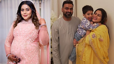 Shamna Kasim and husband