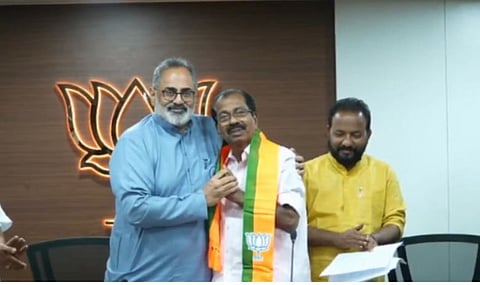 KPCC Secretary Thodiyur Ramachandran joins BJP