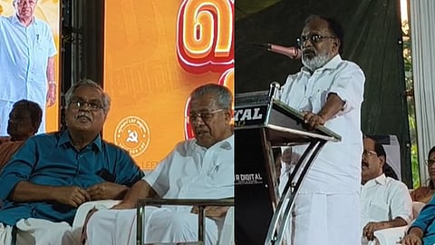 Pathanapuram Gandhi Bhavan hands over the money to the Chief Minister for election