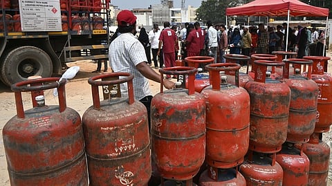 LPG gas cylinders