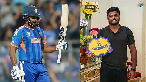 Sanju Samson arrives in Chennai 