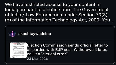 Kerala police sent notice social media account BJP seal on Election Commission letter  controversy