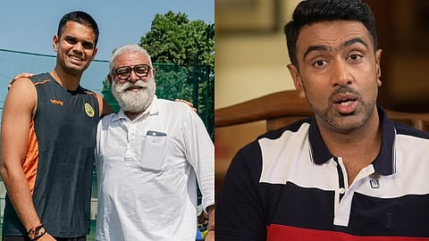 Yograj Singh, Ravichandran Ashwin, Arjun Tendulkar 