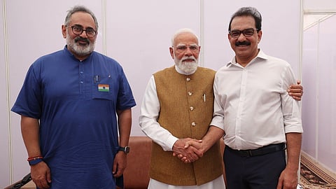 Rajeev Chandrasekhar, Narendra Modi, Sabu M Jacob