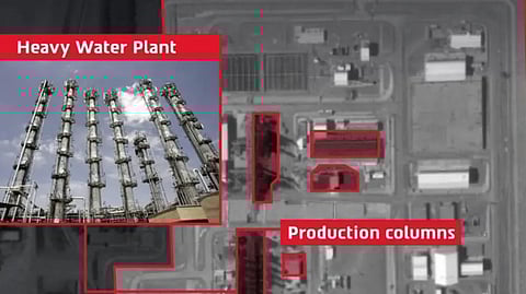 Israel targeted the Arak heavy water plant, a key site for plutonium production