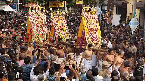 annual Painkuni festival at Sree Padmanabhaswamy Temple
