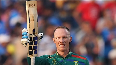 Rassie van der Dussen celebration