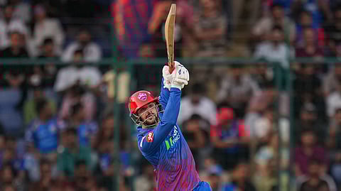 Delhi Capitals' Sameer Rizvi plays a shot during an Indian Premier League (IPL) 2026