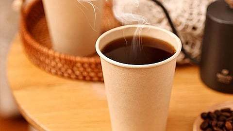 coffee in paper cups