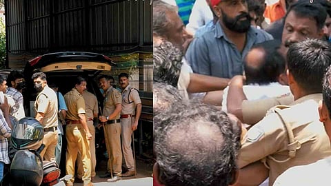 kit controversy Massive protest  thrissur Vadanappally TN Prathapan and others arrested