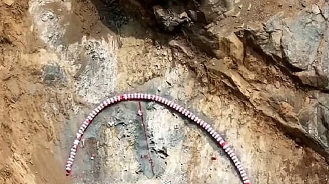 Wayanad tunnel construction
