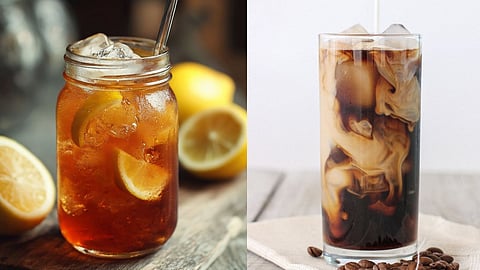 ice tea and ice coffee