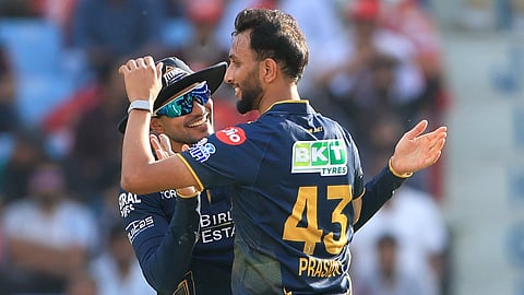 Prasidh Krishna wicket celebraion