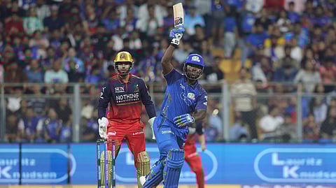 Sherfane Rutherford batting