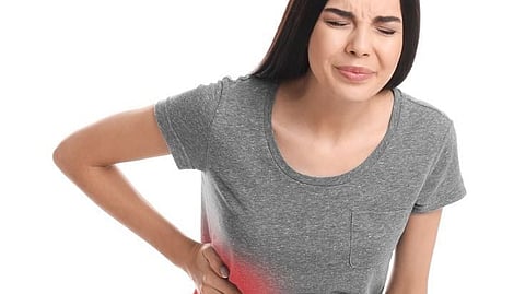 A person suffering by fatty liver, world liver day