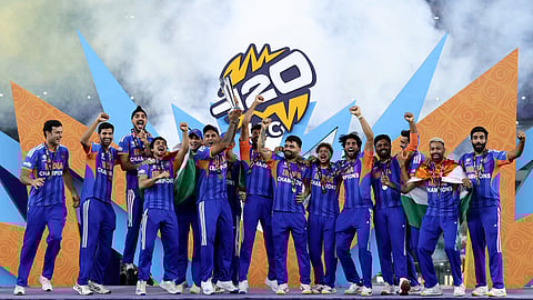 Team India with t20 world cup
