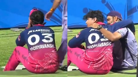 Vaibhav Sooryavanshi in tears 