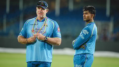 Matthew Hayden in traning session