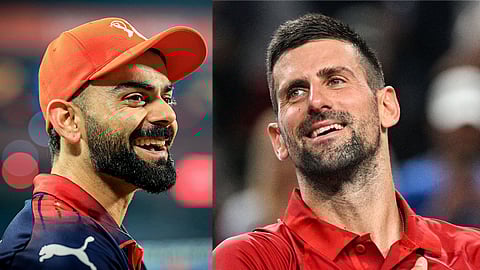 Novak Djokovic meet Virat Kohl