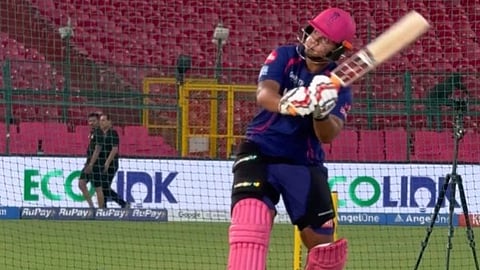 Vaibhav Sooryavanshi training