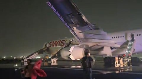 Swiss Air Flight's Engine Fails, Catches Fire During Takeoff In Delhi