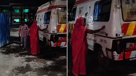 The patient's blood splashed out of the ambulance, and the driver and technician washed the entire vehicle with the patient's wife.
