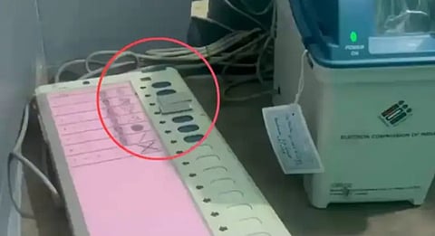 BJP Claims EVM Tampering, Says Button "Taped" In Trinamool Stronghold