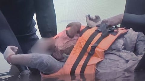 A mother and her four-year-old son died after the cruise boat they were on overturned in the Narmada River