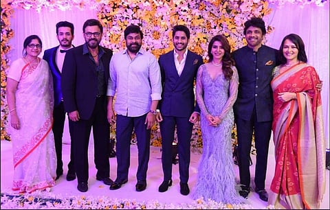 താരപ്രഭയില്‍ സമാന്ത-നാഗചൈതന്യ വിവാഹ സല്‍ക്കാരം ; ചിത്രങ്ങള്‍ കാണാം 