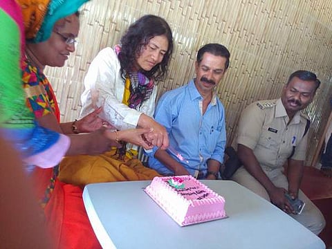 അട്ടപ്പാടിയില്‍ ഇറോം ശര്‍മ്മിളയ്ക്ക് പിറന്നാളാഘോഷം